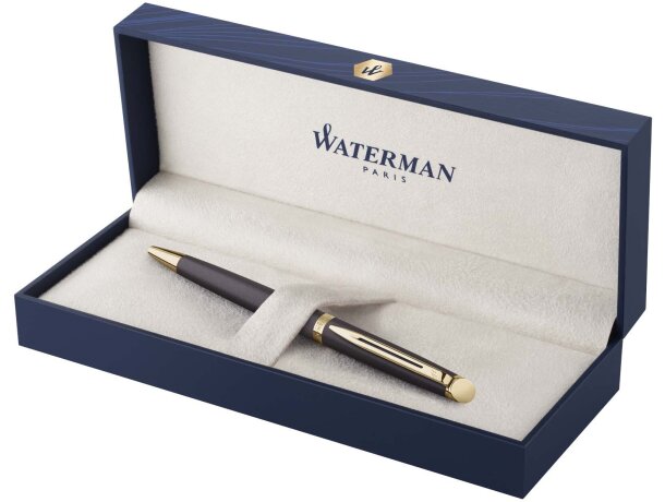 Bolígrafo Waterman Hemisphere acero inoxidable lacado Cobre detalle 18