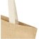 Bolsa tote Juta de yute laminado 300 g/m² con asas de algodón Natural/blanco detalle 4
