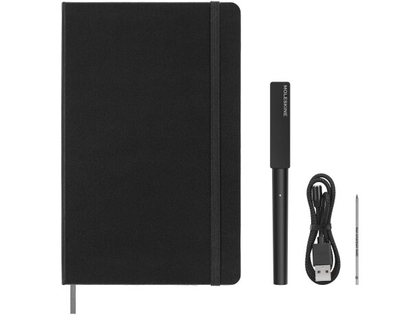 Set de escritura Smart Moleskine con bolígrafo inteligente Negro intenso detalle 6
