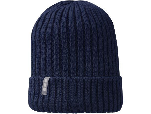 Gorro orgánico Ives Azul marino detalle 3