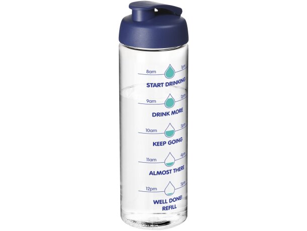 H2O Active® Vibe Bidón deportivo con tapa Flip de 850 ml Transparente/azul detalle 11