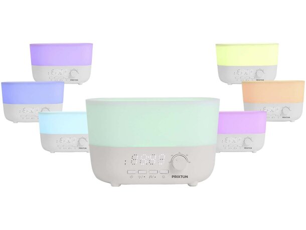 Humidificador aromático 4 en 1 Prixton Connected con Bluetooth Blanco detalle 3