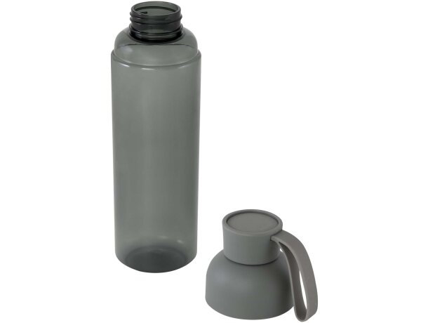 Botella agua RPET 600ml Illuminate con asa silicona Gris detalle 6