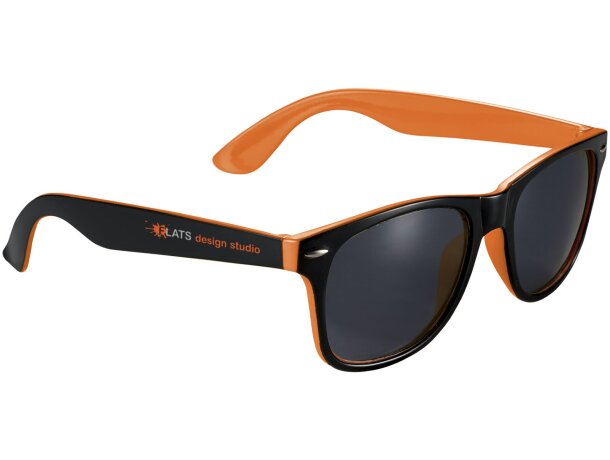 Gafas de sol bicolor Sun Ray Naranja/negro intenso detalle 13