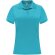 Polo deportivo de manga corta para mujer Monzha Roly Azul turquesa
