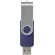 Memoria USB Rotate 16GB con cuerpo giratorio de aluminio Azul real detalle 10
