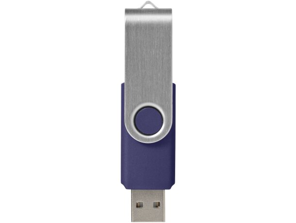 Memoria USB Rotate 16GB con cuerpo giratorio de aluminio Azul real detalle 10