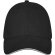 Gorra con ribete de 6 paneles Darton Negro intenso detalle 35