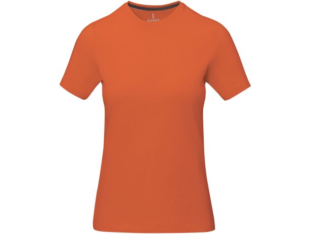 Camiseta manga corta de mujer Nanaimo de alta calidad Naranja detalle 27