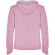 Sudadera con capucha para mujer Urban Roly Rosa claro/gris jaspeado detalle 7