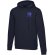Sudadera con capucha unisex Spinel algodón orgánico certificado Azul marino detalle 5