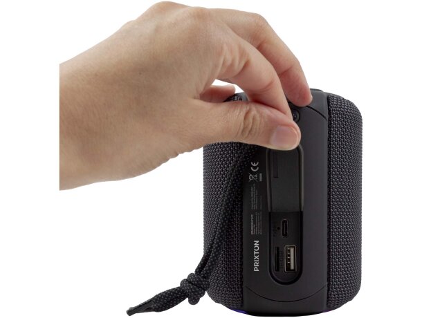Altavoz Prixton Beat Box con Bluetooth 5.3 y resistencia IPX5 Gris detalle 12