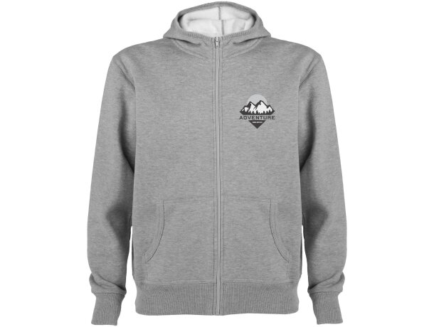 Sudadera con capucha y cremallera Montblanc Roly unisex detalle 26