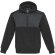 Sudadera unisex polar sherpa reciclado Evans con capucha Negro intenso detalle 2