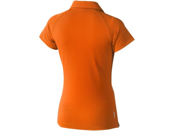 Polo de manga corta de mujer ottawa de Elevate 220 gr Naranja detalle 7