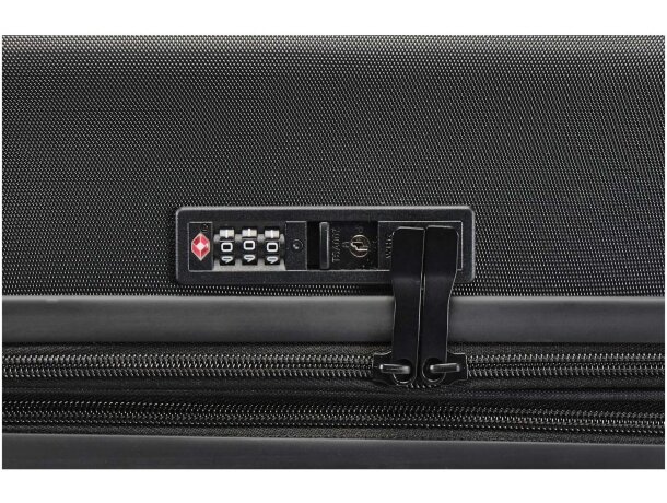 Maleta expandible Rover 24 pulgadas certificación GRS Negro intenso detalle 4