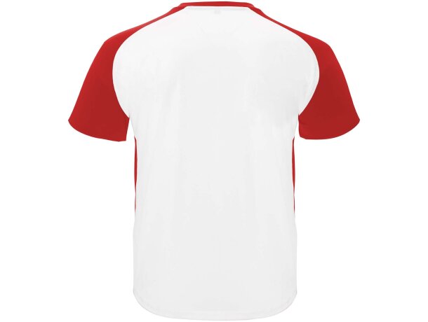 Camiseta deportiva Bugatti Roly cool fit unisex Blanco/rojo detalle 30