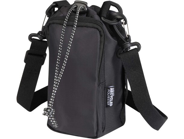 Bolsa para botellas de viaje reciclada Trip Aware de 2 litros Negro intenso detalle 3