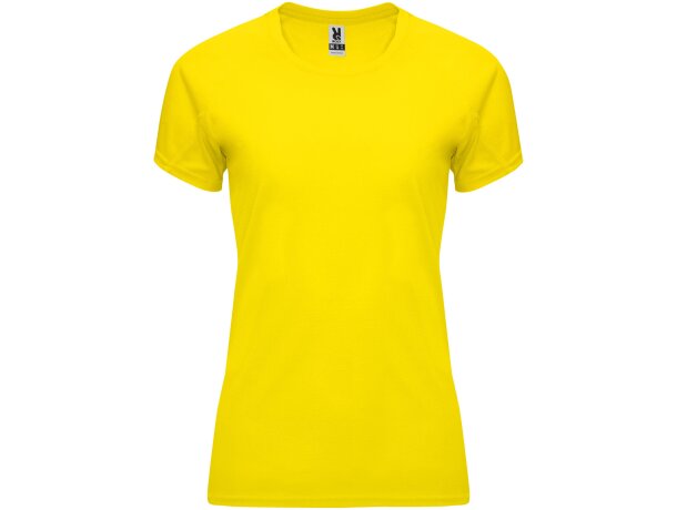 Camiseta deportiva manga corta mujer Bahrain Roly técnica Gris detalle 96