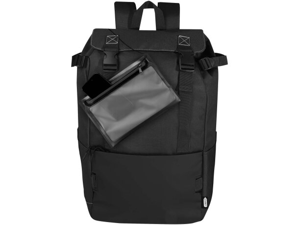 Mochila modular de material reciclado GRS Roam Negro intenso detalle 5