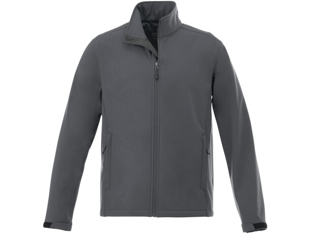 Chaqueta softshell Maxson hombre impermeable transpirable Gris tormenta detalle 26