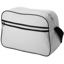 Bolsa bandolera de poliéster con dibujo de rayas personalizada blanca Bolsa bandolera de poliéster con dibujo de rayas personalizada blanca