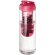 H2O Active® Vibe Bidón e infusor con tapa Flip de 850 ml Transparente/rosa