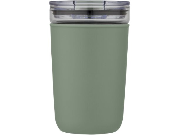 Vaso Bello vidrio borosilicato 420ml con carcasa reciclada Verde mezcla detalle 14