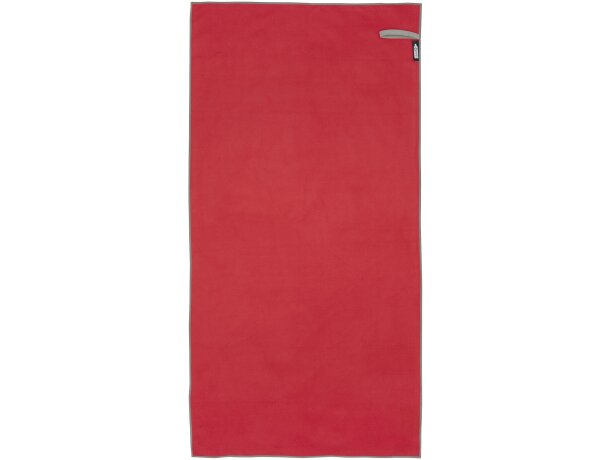 Toalla ultraligera secado rápido Pieter con certificación GRS Rojo detalle 2