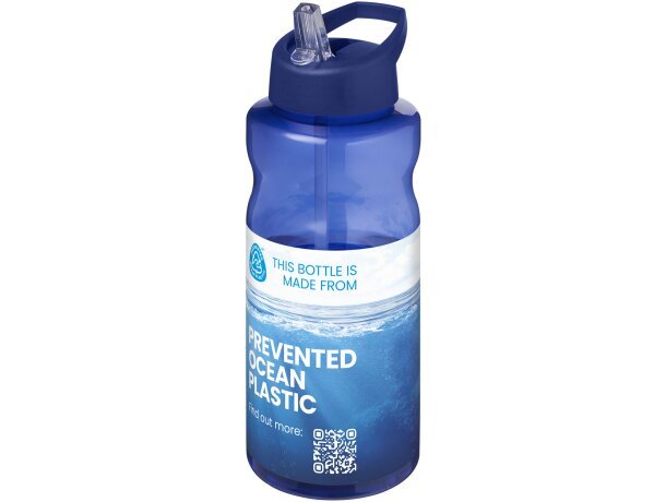 Bidón deportivo H2O Active Eco Big Base 1 litro reciclado Azul/azul detalle 1