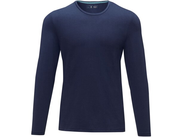Camiseta de manga larga "ponoka" Azul marino detalle 9