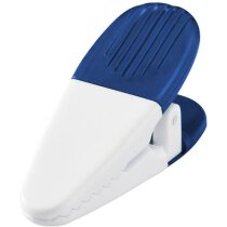 Clip porta notas modelo pinza personalizada azul transparente Clip porta notas modelo pinza personalizada azul transparente