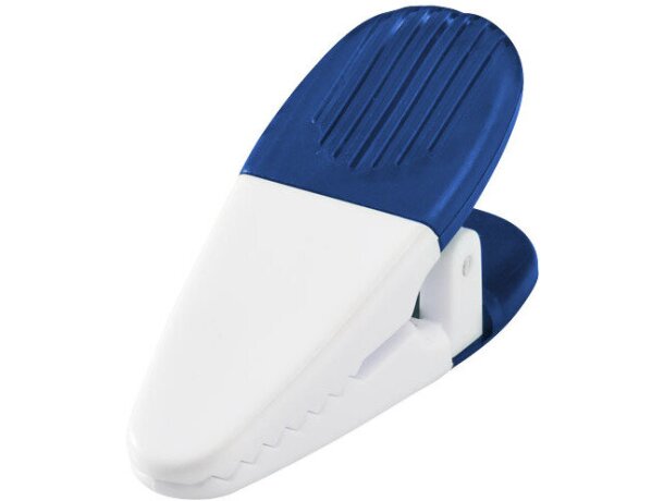 Clip porta notas modelo pinza personalizada azul transparente Clip porta notas modelo pinza personalizada azul transparente