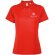 Polo manga corta mujer Tormo Roly poliéster reciclado entallado Rojo detalle 17