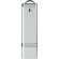Memoria USB 4 GB Flat de plástico con diseño minimalista Plateado detalle 4