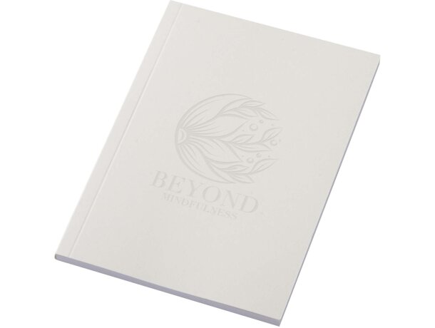 Libreta A6 tapa blanda Novella Austen papel FSC Blanco marfil detalle 11