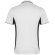Polo deportivo unisex manga corta Roly Montmelo transpirable Blanco/negro intenso detalle 18