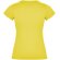 Camiseta mujer manga corta Jamaica Roly 100% algodón entallada Amarillo detalle 10