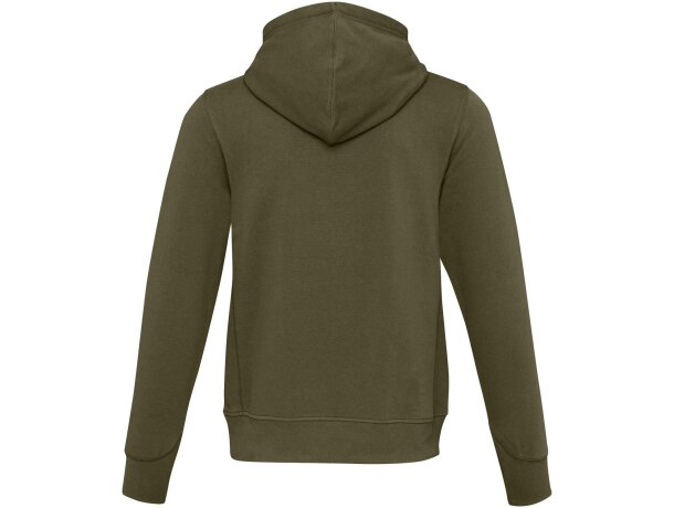 Sudadera con capucha unisex Laguna algodón BCI y poliéster Verde bosque detalle 45