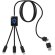 Cable de carga extensible 5 en 1 SCX.design C28 Azul/negro intenso