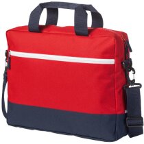 Maletín para portátil de 14 pulgadas en poliester personalizado rojo Maletín para portátil de 14 pulgadas en poliester personalizado rojo