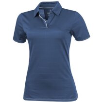 Polo de manga corta de mujer "prescott" personalizado azul medio Polo de manga corta de mujer "prescott" personalizado azul medio