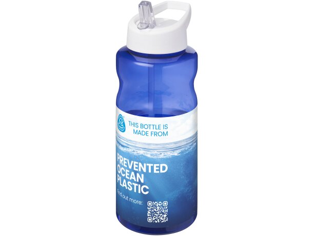 Bidón deportivo H2O Active Eco Big Base 1 litro reciclado Azul/blanco detalle 14