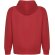 Sudadera unisex algodón orgánico Vinson Roly con capucha Rojo detalle 32