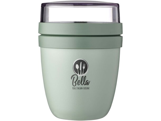 Fiambrera Mini Mepal Ellipse 300+120 ml dos compartimentos Verde detalle 14