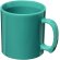 Taza plástico san 300ml con asa integrada personalizable Azul aqua