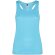 Camiseta deportiva sin mangas mujer Shura Roly cool fit Azul turquesa