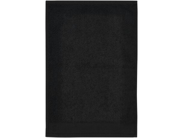Toalla algodón Chloe sostenible con teñido sin agua 30 x 50 cm Negro intenso detalle 5