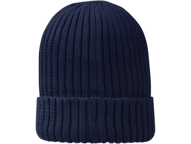 Gorro orgánico Ives Azul marino detalle 4