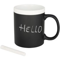 Taza cerámica blanca pizarra escribible 330 ml